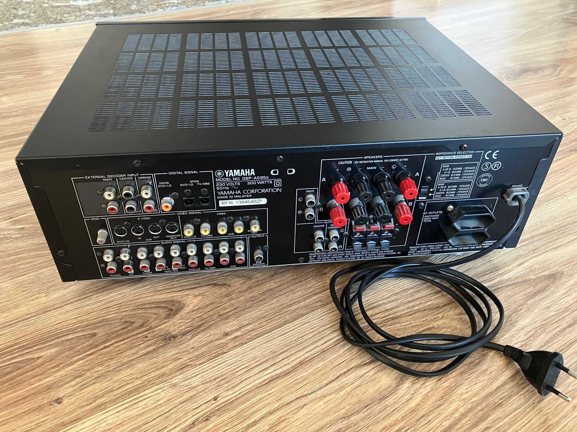 Wzmacniacz kina domowego Yamaha DSP-595a z pilotem