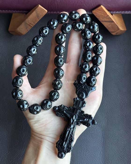 Чотки з хрестом в машину на дзеркало Четки из эпоксидной смолы в авто