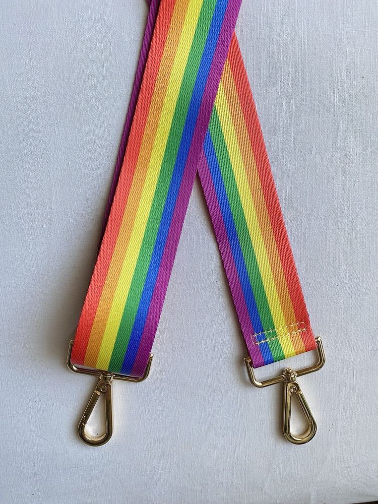 Pasek do torby torebki wzór Klasyczny, Rainbow/Tęcza