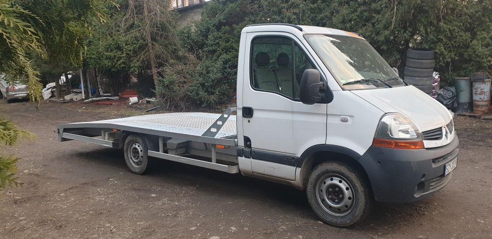 zabudowa autolaweta renault master 2007r. ład.1,7t dł.4,9m szer.2,05m