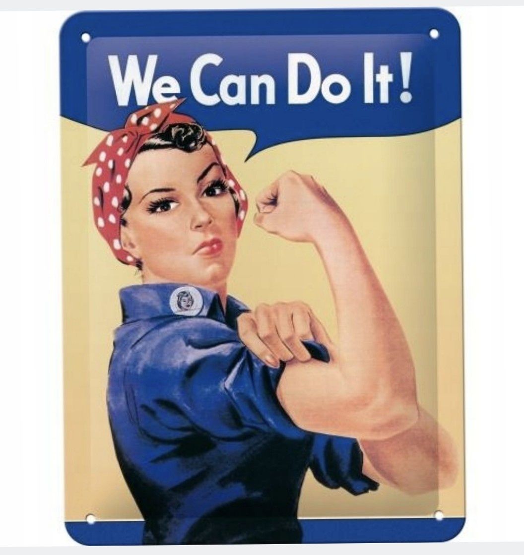 We can do it Plakat blaszany motywacyjny 15x20cm