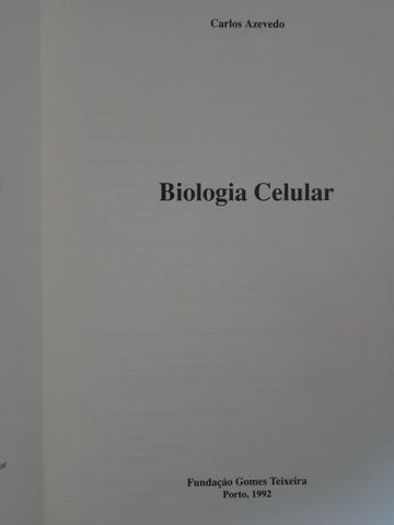 Biologia Celular de Carlos Azevedo