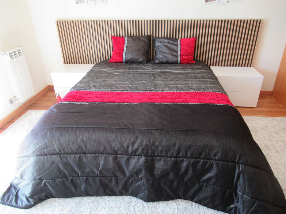 Colcha/edredão com duas almofadas