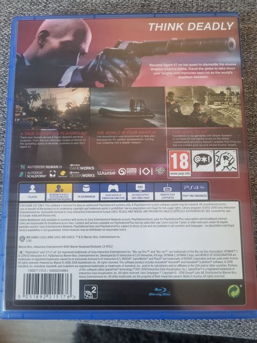 Ps4 jogo  Hitman 2