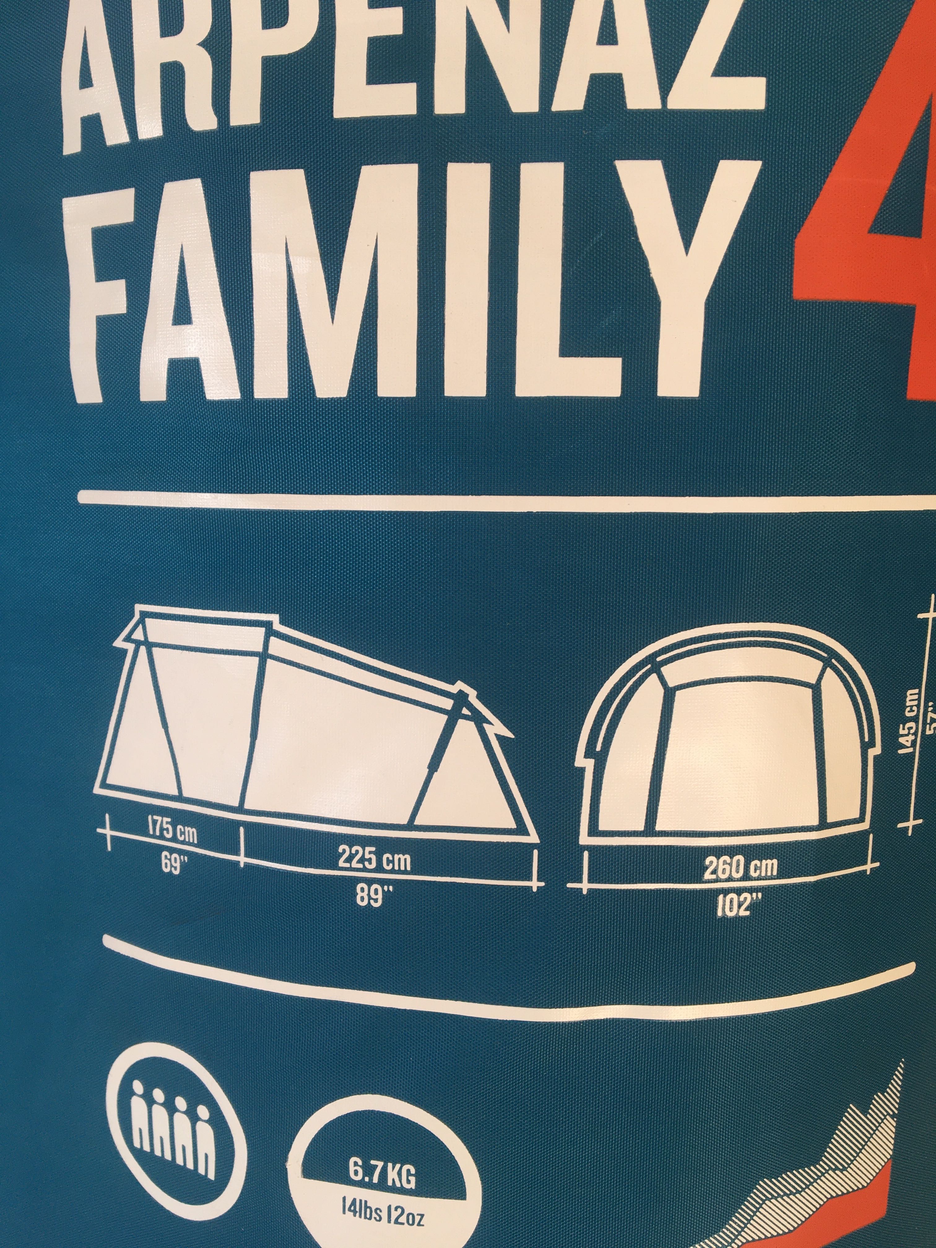 Tenda  fácil para família