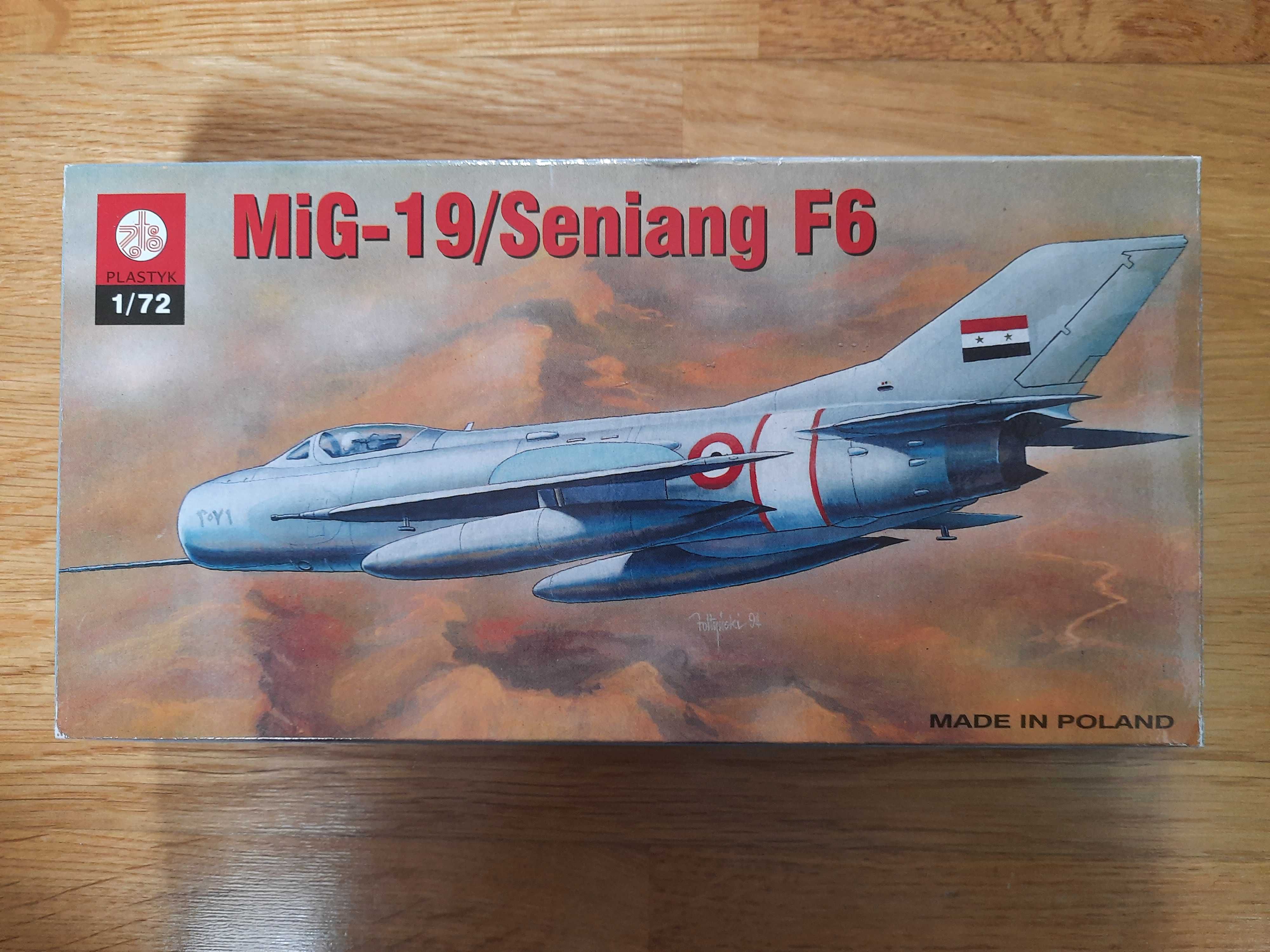 Model do sklejania Plastyk MiG-19/Seniang F6 skala 1/72