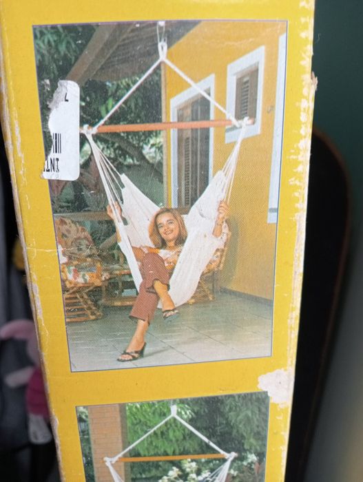 Cadeira baloiço jardim branca