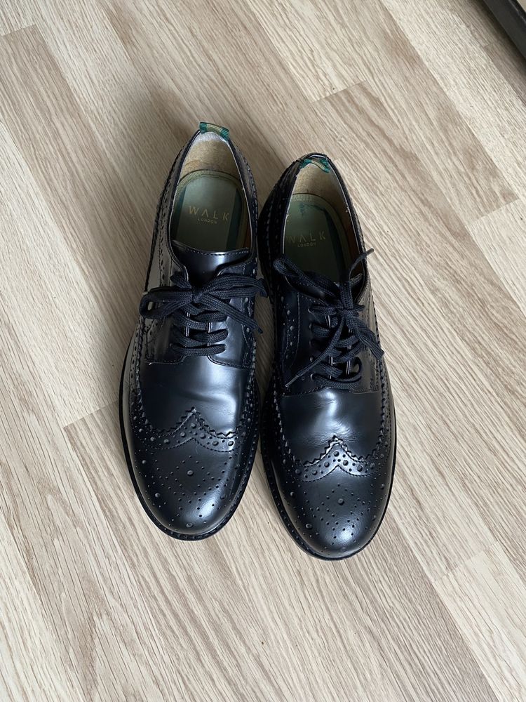 Туфли броги кожаные WALK LONDON 40 размер