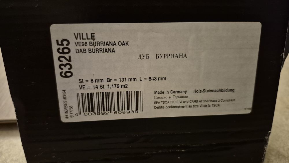 Panele Classen Ville, dąb burriana wzór jodełka, AC5