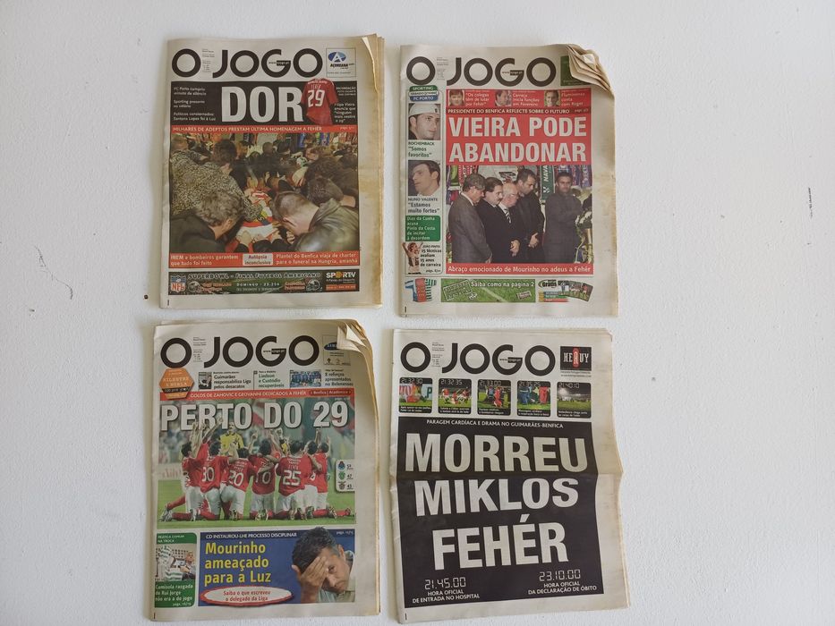 Lote 15 jornais - MIKLOS FEHÉR