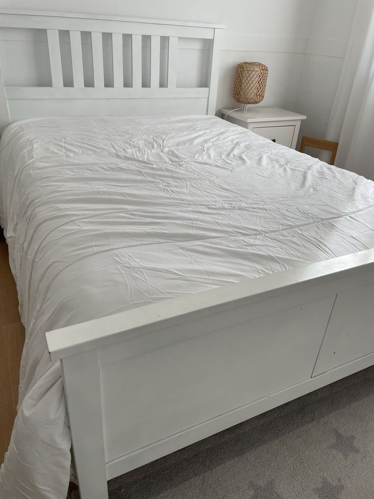 Cama hemnes ikea 140x200 com colchao