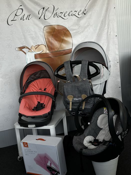 Stokke Xplory 3w1 i zestaw akcesoriów do wózka