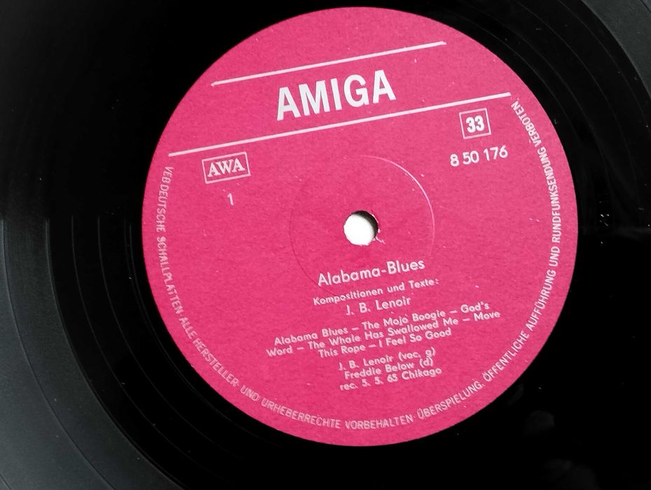 LP Alabama Blues J B Lenoir Vinyl Amiga 850176