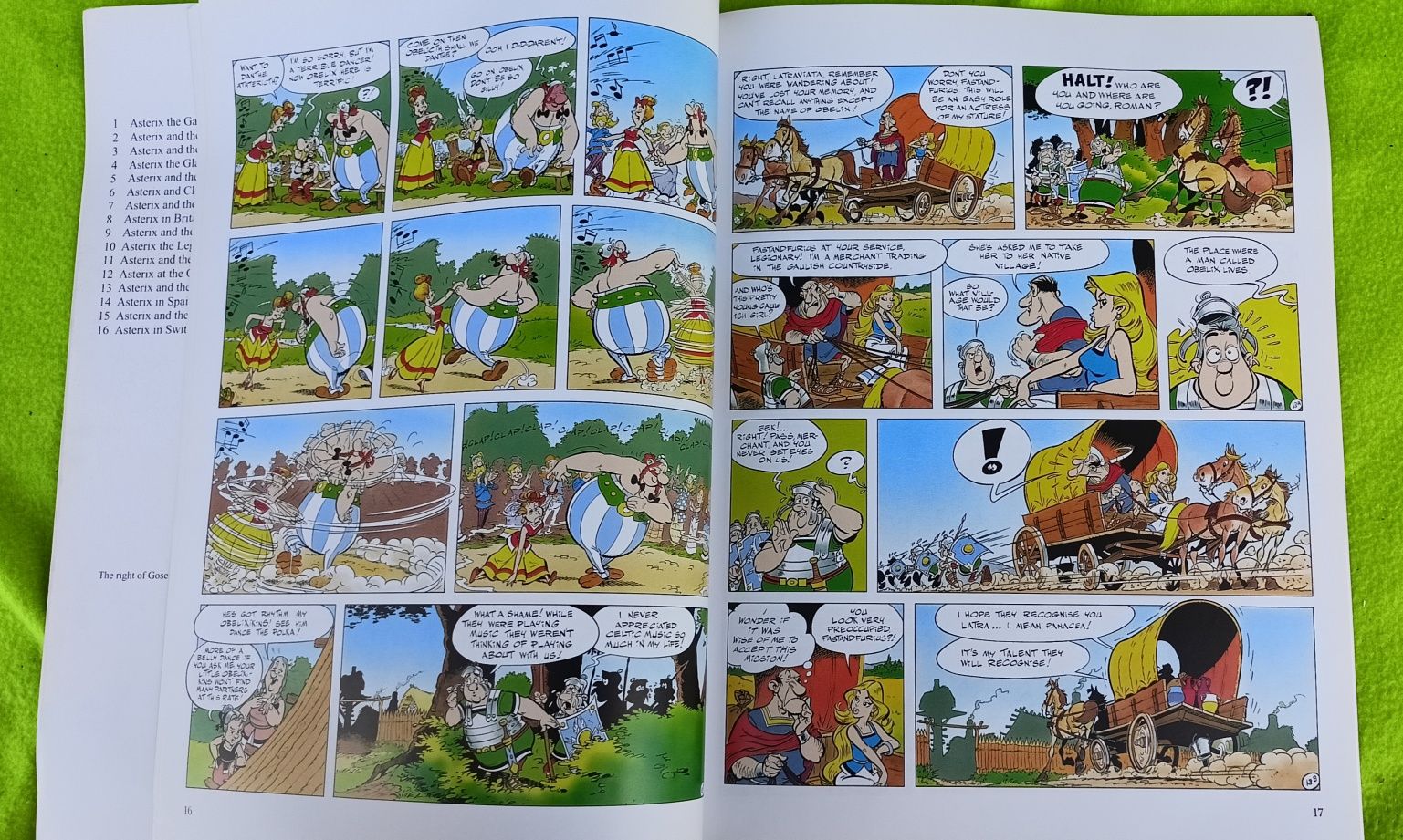 Komiksy kaczor Donald, Hugo, Asterix i Obelix