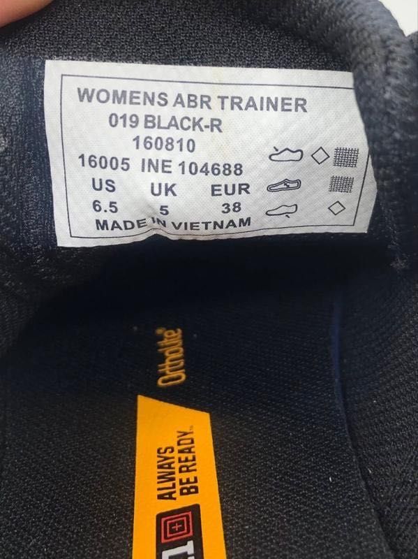 Жіночі тактичні кросівки 5.11 Tactical ABR Trainer Розмір 38 (24 см.)