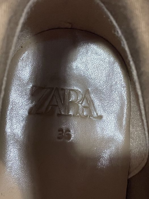 Шкіряні козаки ботильйони сапоги чоботи черевики ZARA