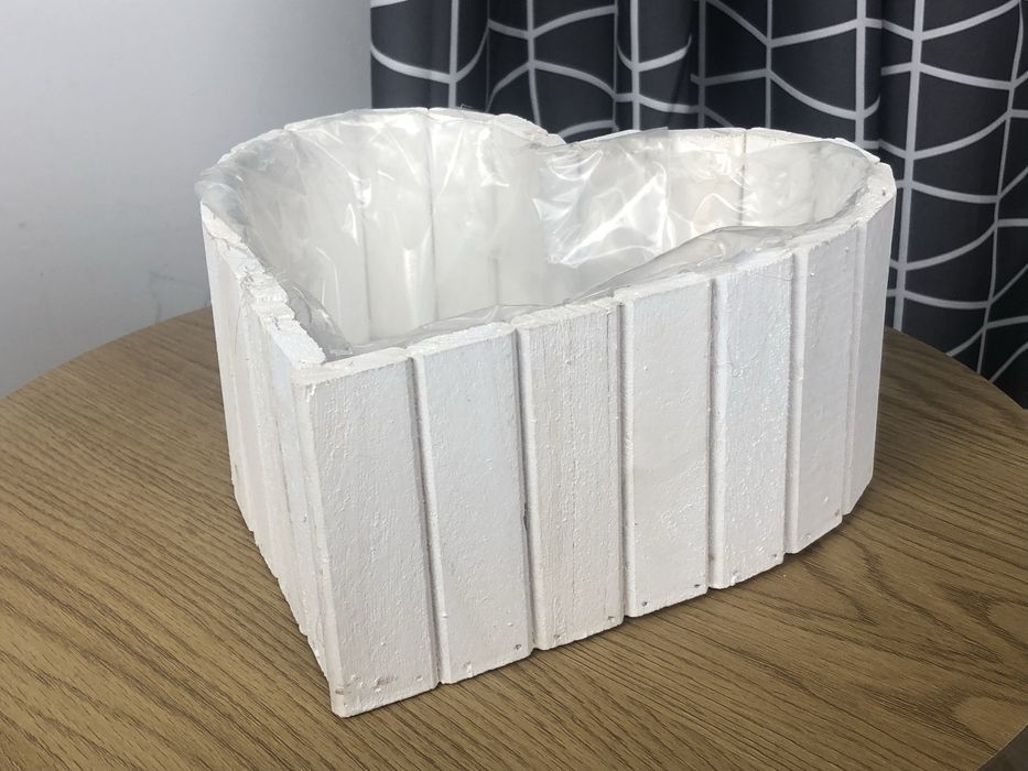 Serce z listewek drewnianych 23cm