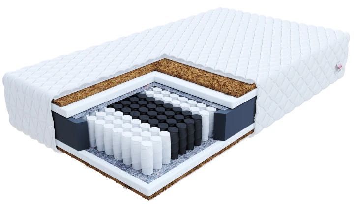 Materac Kieszeniowy sprężynowy 160x200 Kokos PREMIUM 24cm Pocket H3/H4