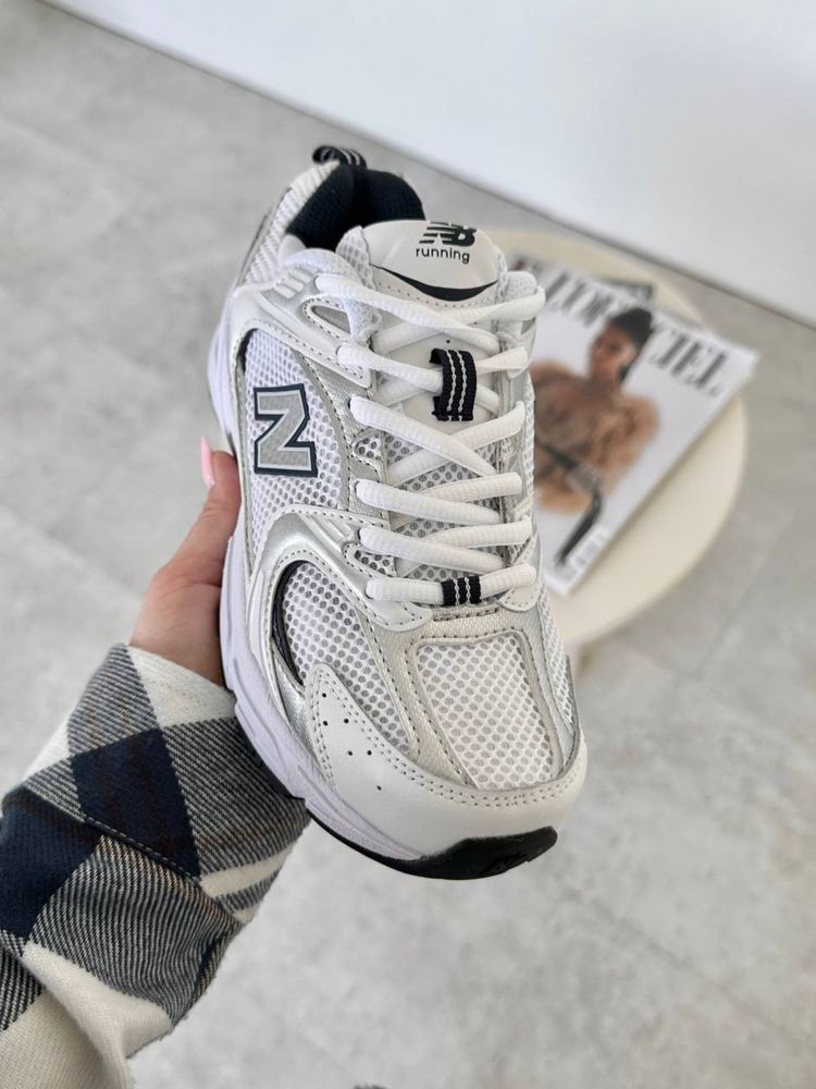 Premium New Balance 530 White/Silver 36-42р