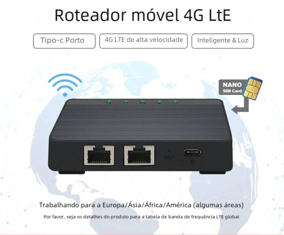 Router 4G wi-fi e lan