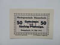 Banknot Niemcy Stammbach - 50 pfennigów z 1917 r.