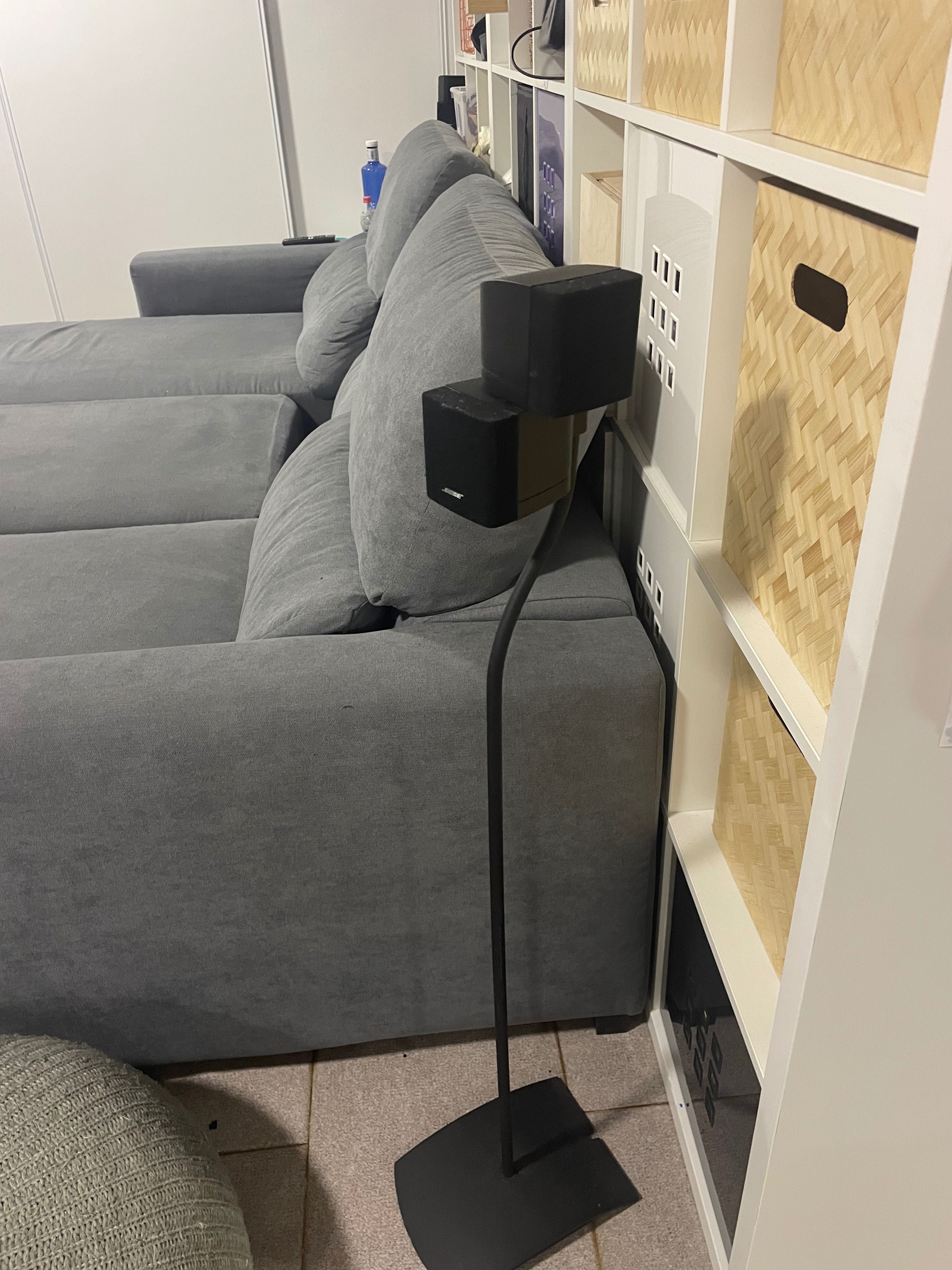 Colunas Bose e amplificador Denon