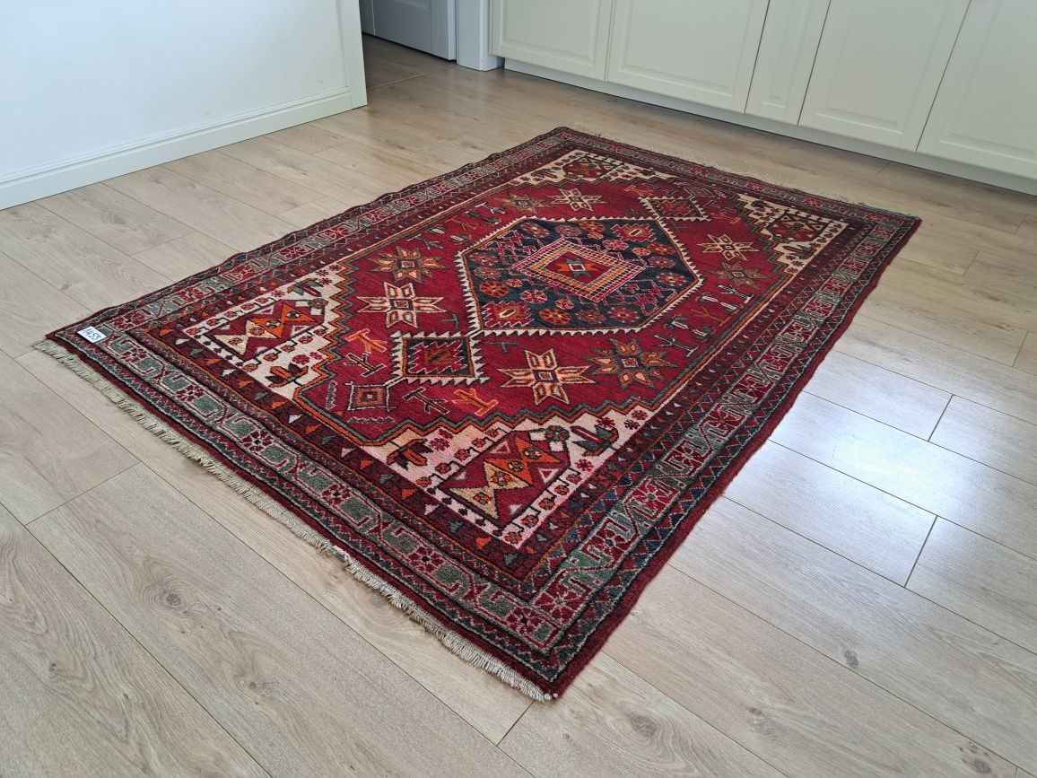 Śliczny Perski Hamadan lata 40ste 130x195cm ręcznie tkany,wełna.