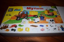 Blocki MUBI - zestaw My Farm, 24 elementy, klocki jak Lego Duplo