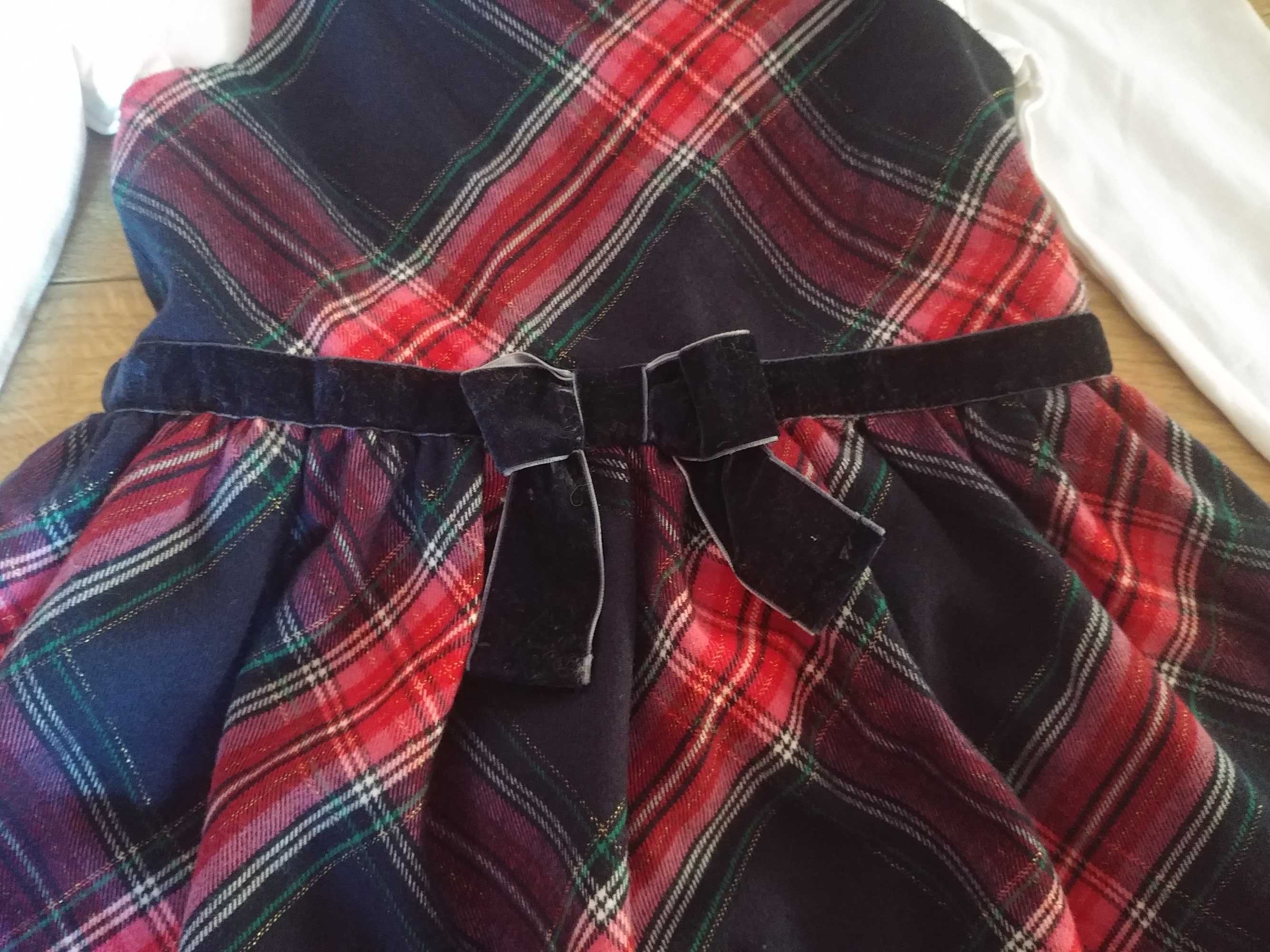 Jak nowa 122 H&M sukienka koszulka C&A rajstopy brokat dla dziewczynki