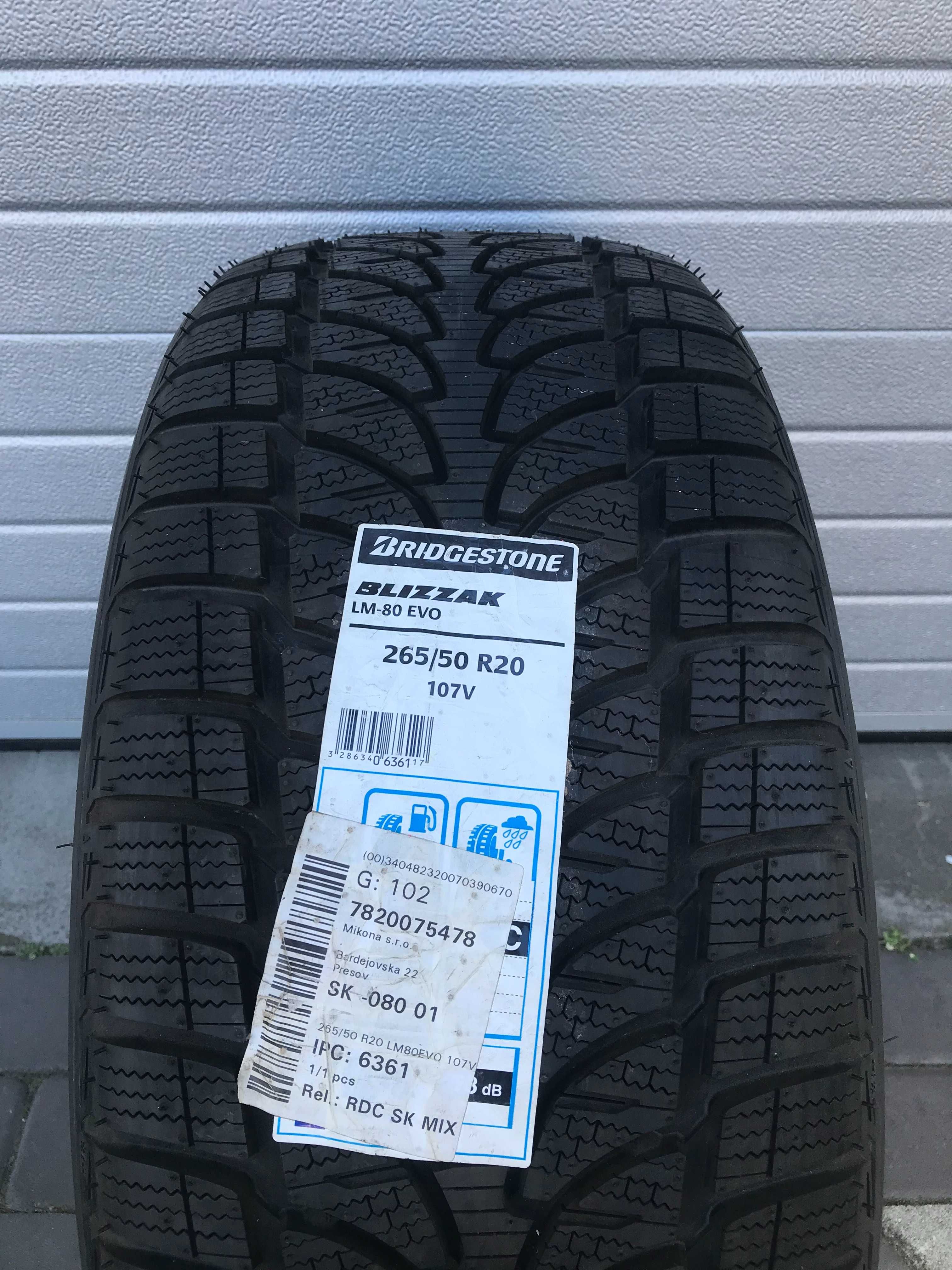 Продам Bridgestone Blizzak LM-80 Evo 265/50 R20 107V (1шт.) Новая!