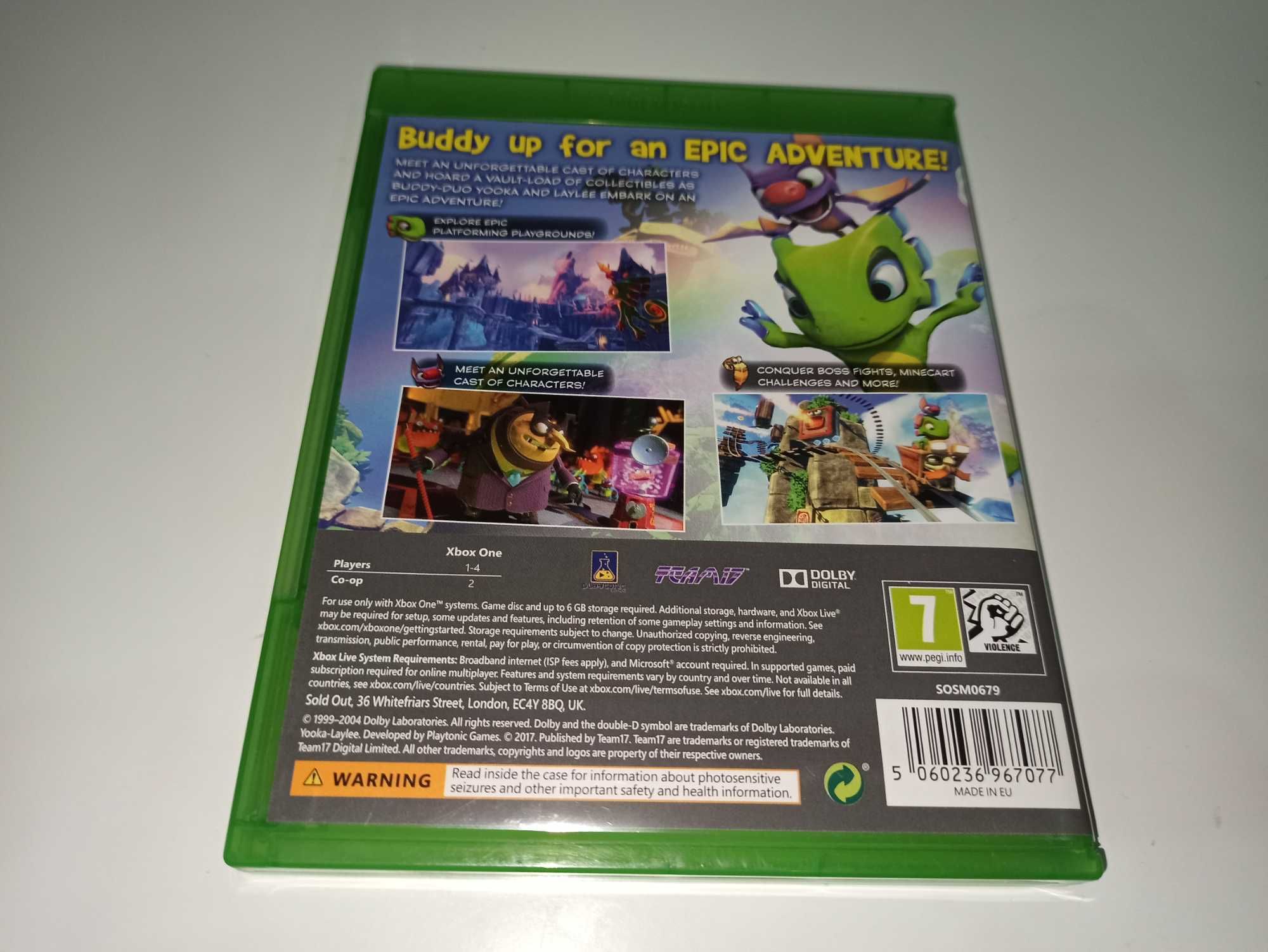 xbox one YOOKA-LAYLEE platformówka dla dzieci 1-4 graczy