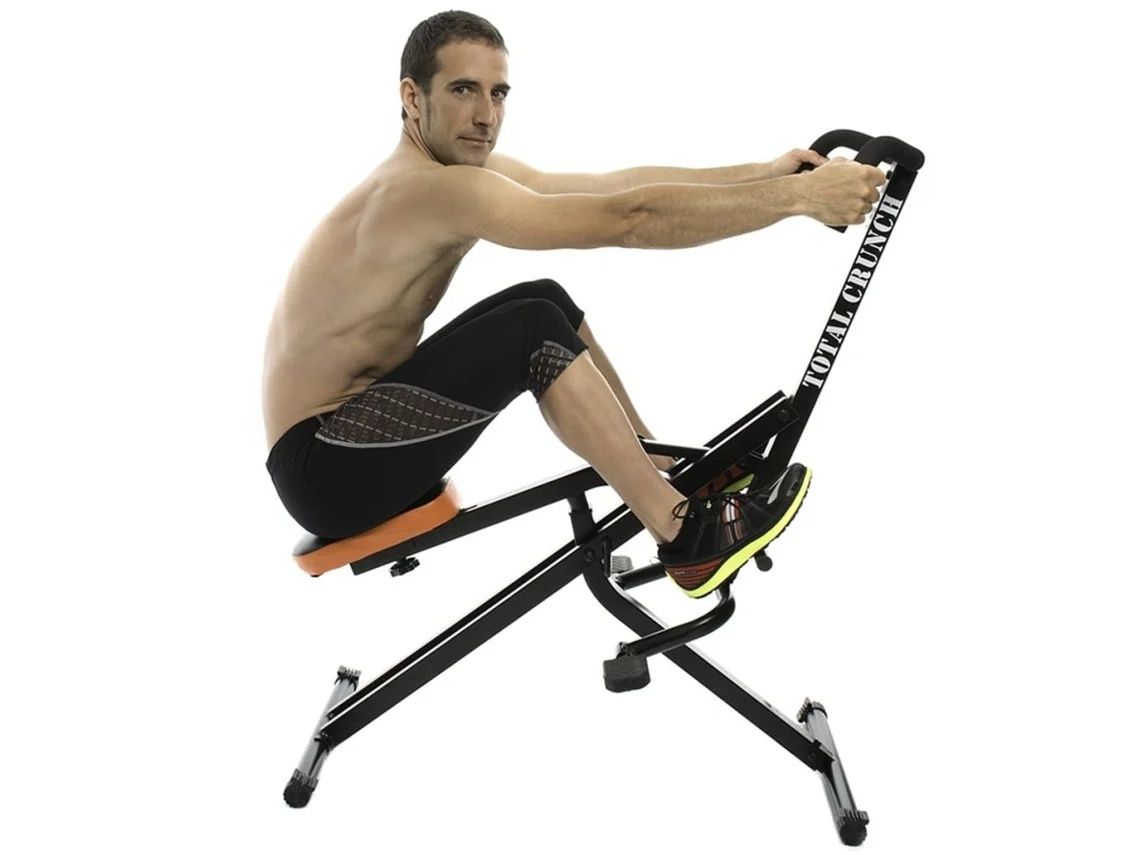 Total Crunch Máquina de cardio metal preto TOC001 - Como Nova