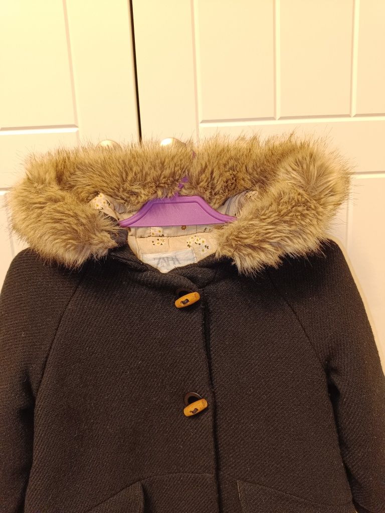 Płaszcz zimowy płaszczyk budrysówka Zara 104
