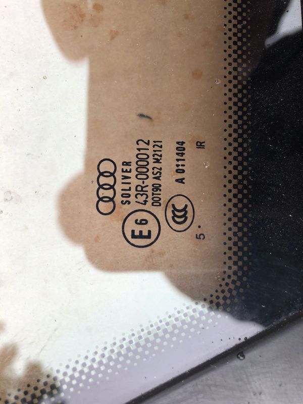 Audi A6 C6 Szyba Karoseryjna Solaryczna Soliver