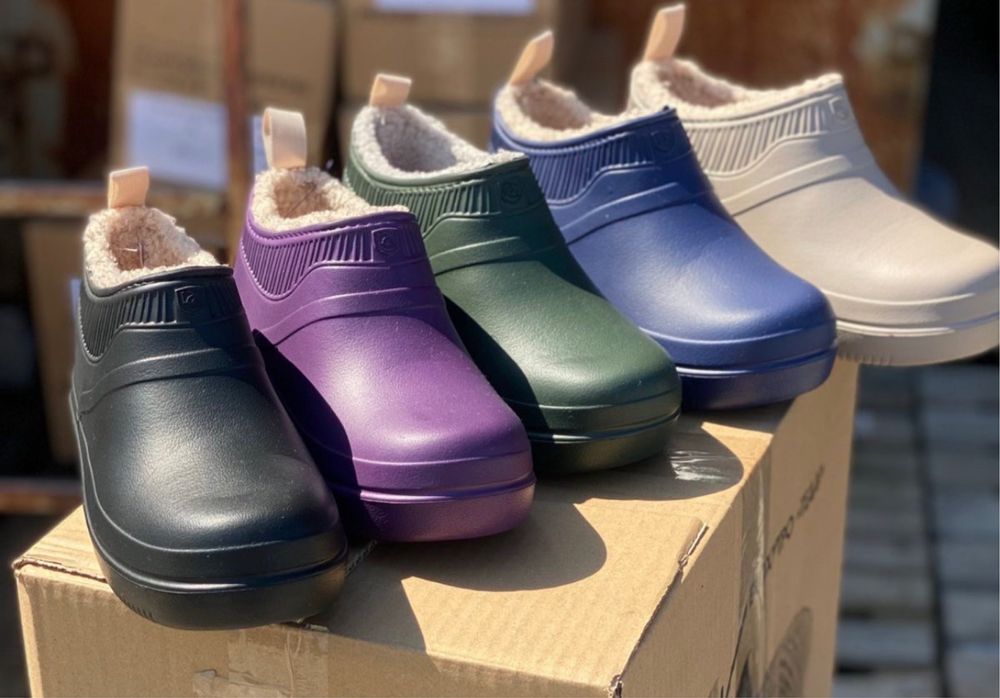 Зимові чоловічи калоші на піні з хутром . Різні кольори (41-46)