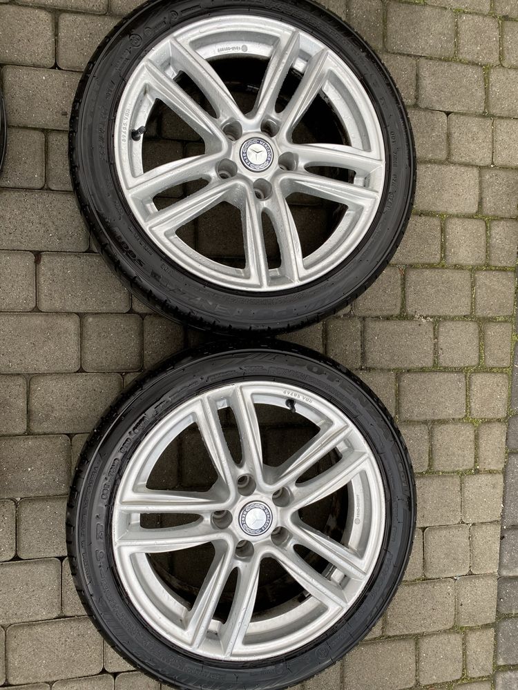 Alufelgi 5x112 17 cali Mercedes C klass E klass opony 225/45/17