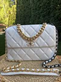 Біла сумка Шанель, белая сумка Chanel