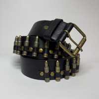 Реповий ремінь з латунними патронами bullet belt