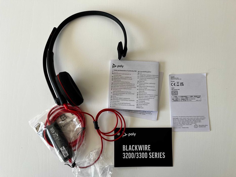 Auscultadores Plantronics Poly Blackwire C3210 USB-A