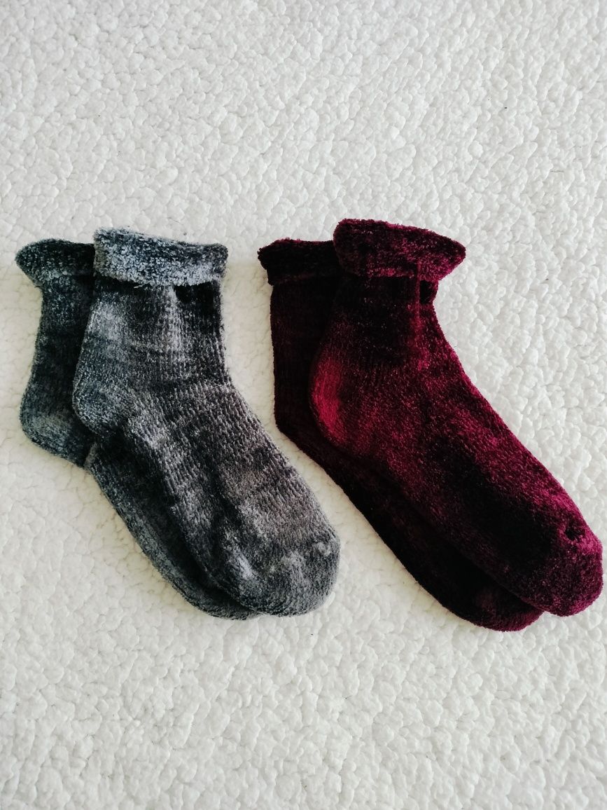 Conjunto 2 pares de meias chenile • 36/37