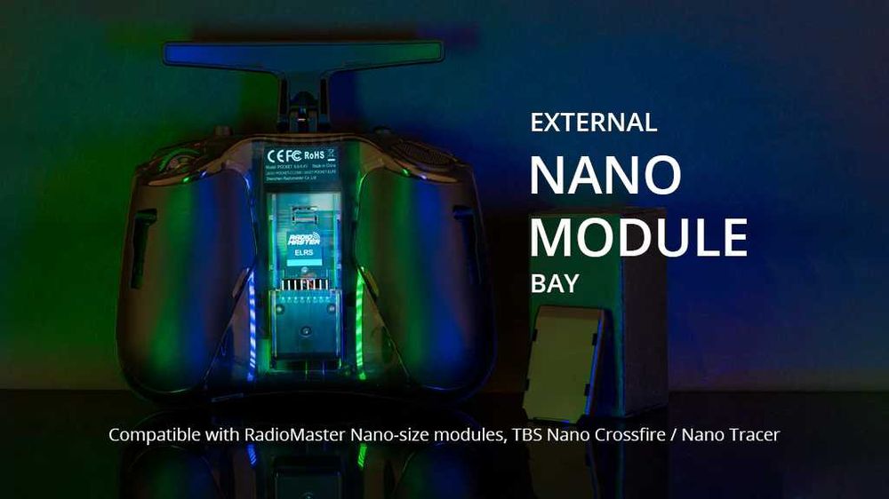 Пульт Radiomaster Pocket ELRS M2 Charcoal для симулятору та польотів