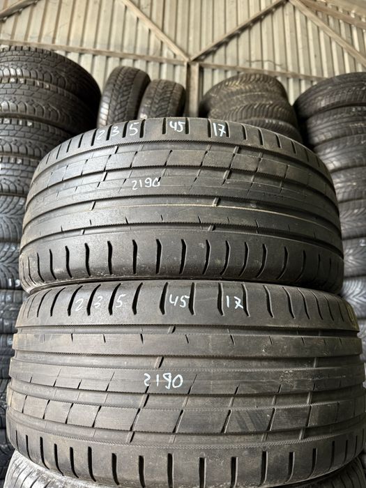 235/45/17 Nokian пара шини б/у резина склад літо