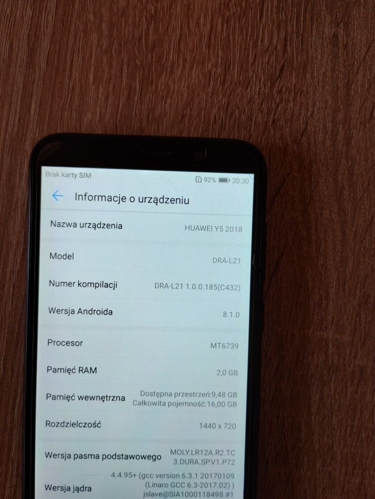 Smartfon Huawei Y5