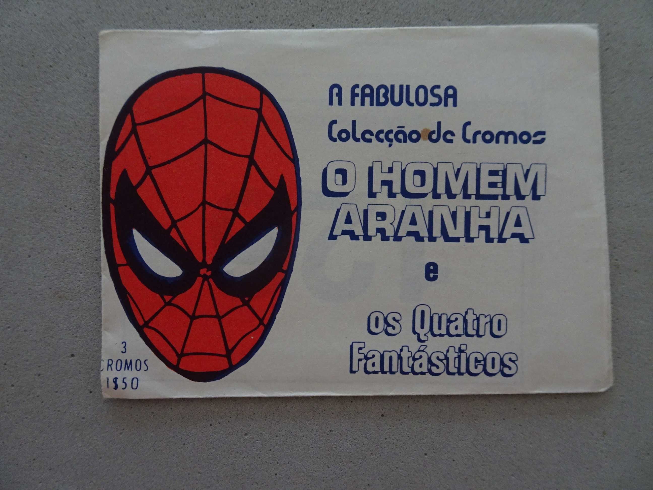 Carteira de cromos fechada O Homem Aranha e os Quatro Fantásticos