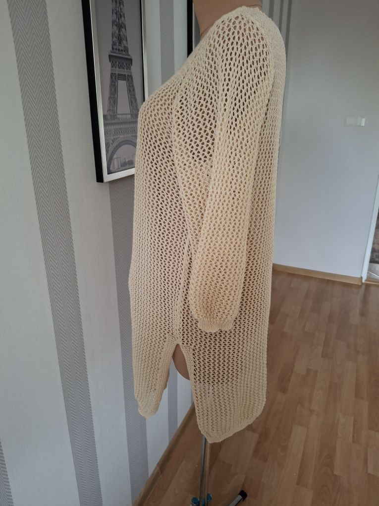 bluzka tunika ażurowa narzutka włoska Lamiar z metkami