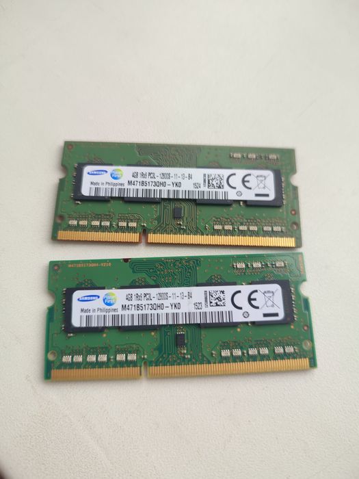 (ЦІНА РАЗОМ) Оперативка Samsung DDR3L для ноутбуків, 2х4 ГБ
