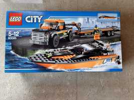 Lego city 60085 , terenówka z motorówką , nowe