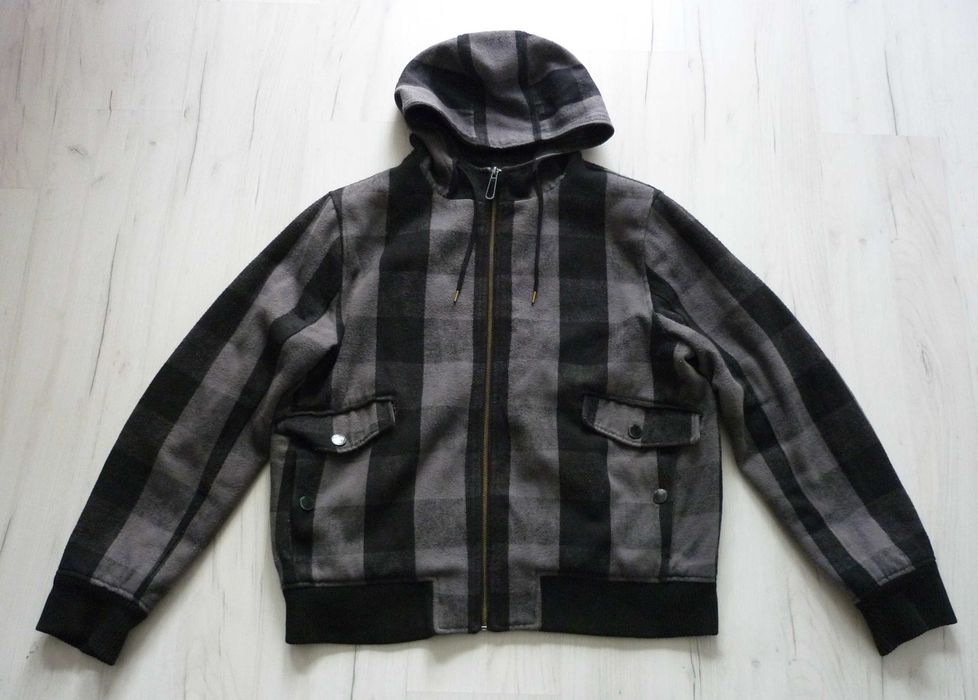 Piękna ciepła wełniana męska kurtka zimowa LEE COOPER rozm. XL kaptur