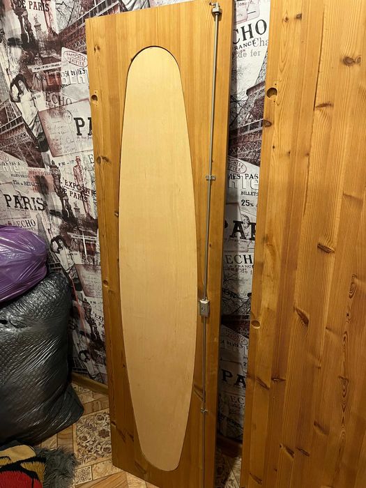 Drzwi sosnowe do szafy + lustro