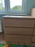 Trzy komody Ikea malm